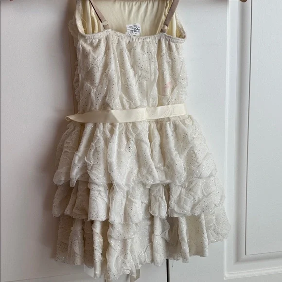White Ruffled Ballet Dress - Picture 4 of 5